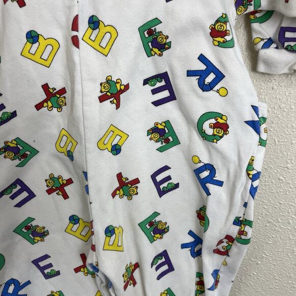 Polkatots Vintage 90s Alphabet Print One Piece Baby 24 Months - Picture 2 of 5